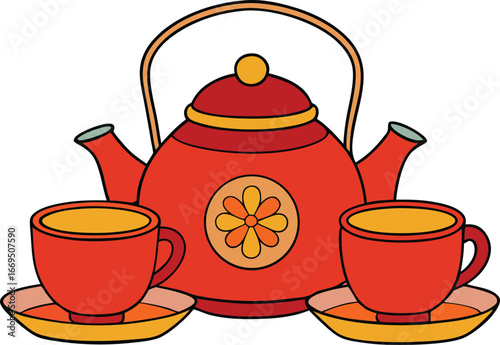 teapot and cup
