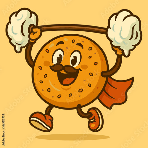 Happy bagel lifting cream cheese weights