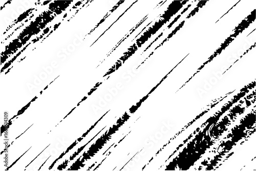 Abstract Black and White Diagonal Streaks and Swirls Texture pattern