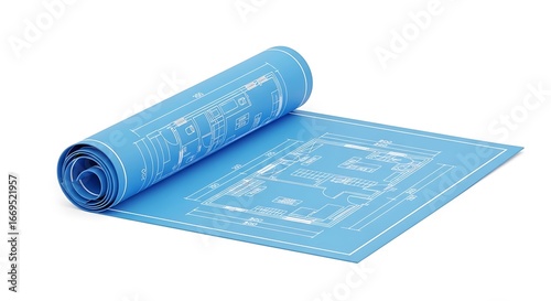 Blue House Blueprint Plan