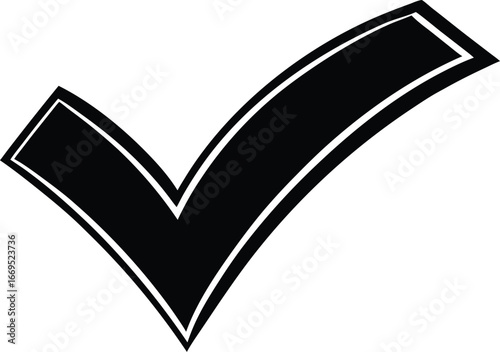 A black letter v is shown on a white background