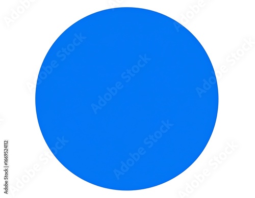 Solid vibrant blue circle