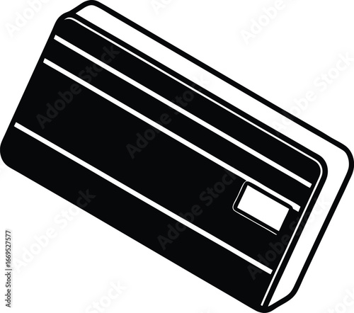 Credit card icon bank plastic card magnetic stripe financial transactions