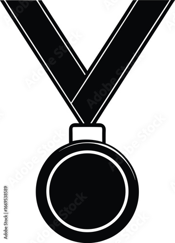 A gold medal with a star on it