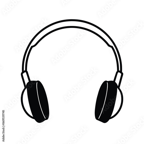Wireless headphones icon simple illustration of wireless headphones vector icon for web design