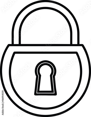 lock icon vector illustration