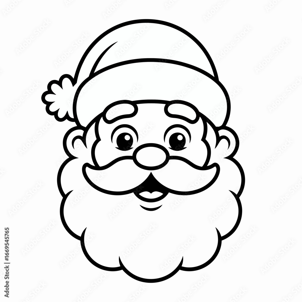 Fototapeta premium santa claus cartoon