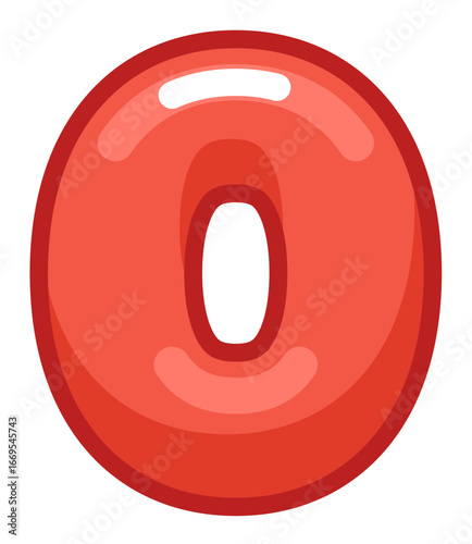 Vector Colorful Bold Numbers