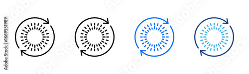 Vision Circle icon set multiple style collection