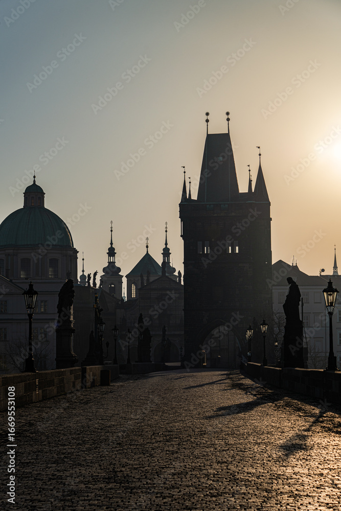 Obraz premium Decooration of the building in Old Prague