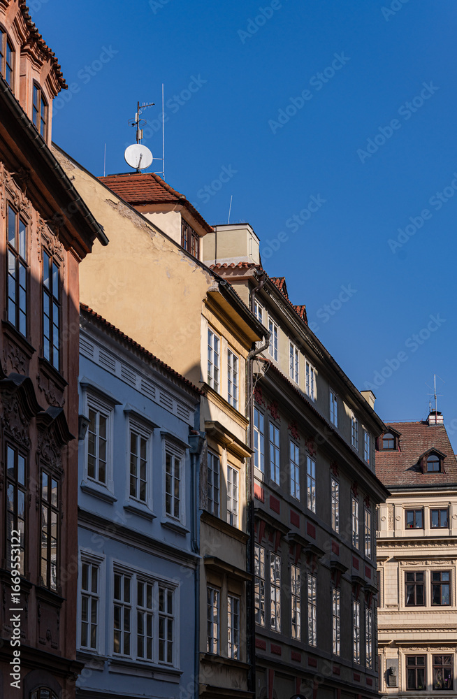 Obraz premium Decooration of the building in Old Prague
