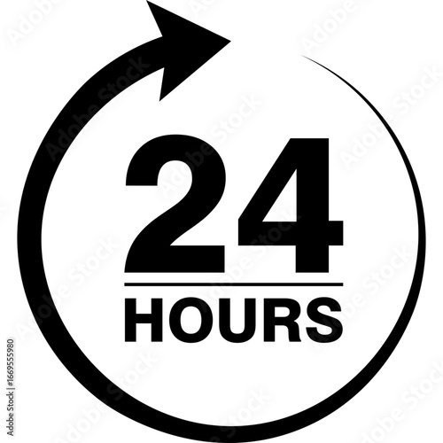 24 Hours Icon