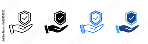 Core Strength icon set multiple style collection