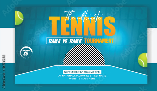 The ultimate tennis tournament banner template for sport competition event
