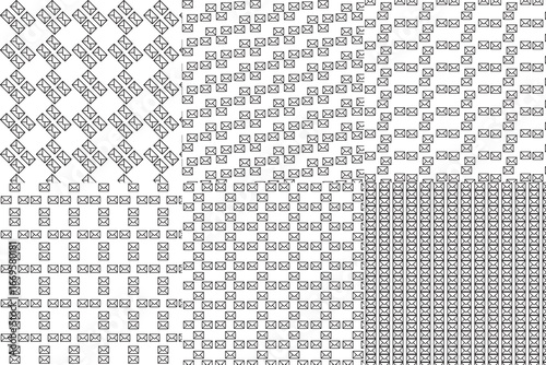 A collection of seamless vector patterns featuring light bulbs in colorful and black-and-white styles. Perfect for textile prints, wallpapers, packaging, web backgrounds, notebooks, wrapping paper, an