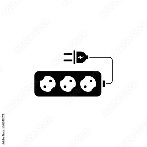 Icon a power strip, isolated against a clean background.