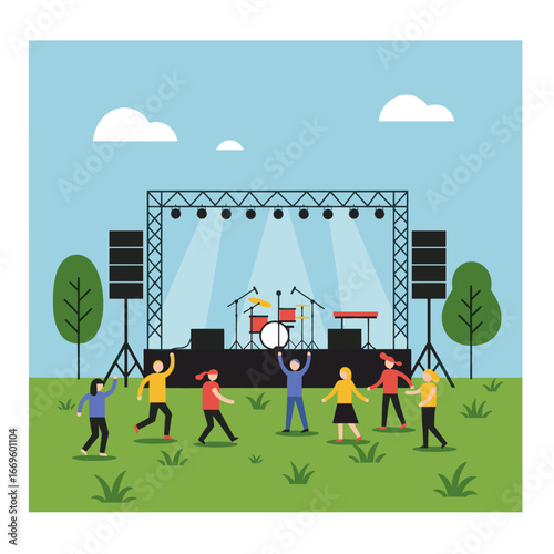 soccer players in the stadium