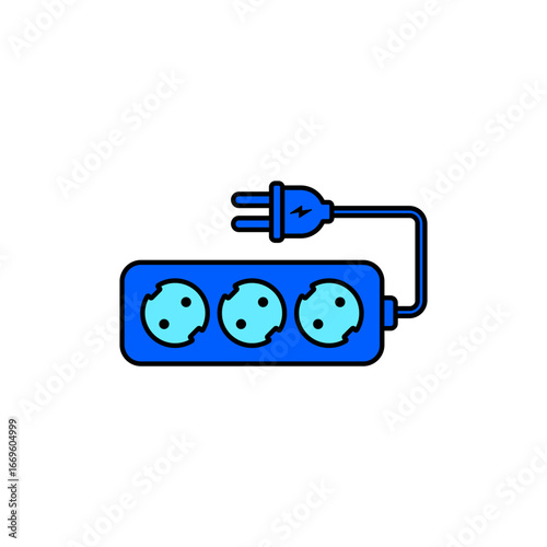Icon a power strip, isolated against a clean background.
