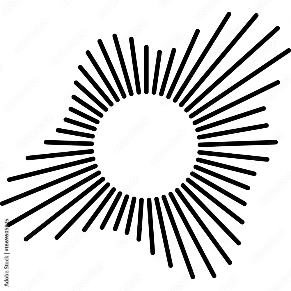 Obraz premium Circle Audio Wave Frame