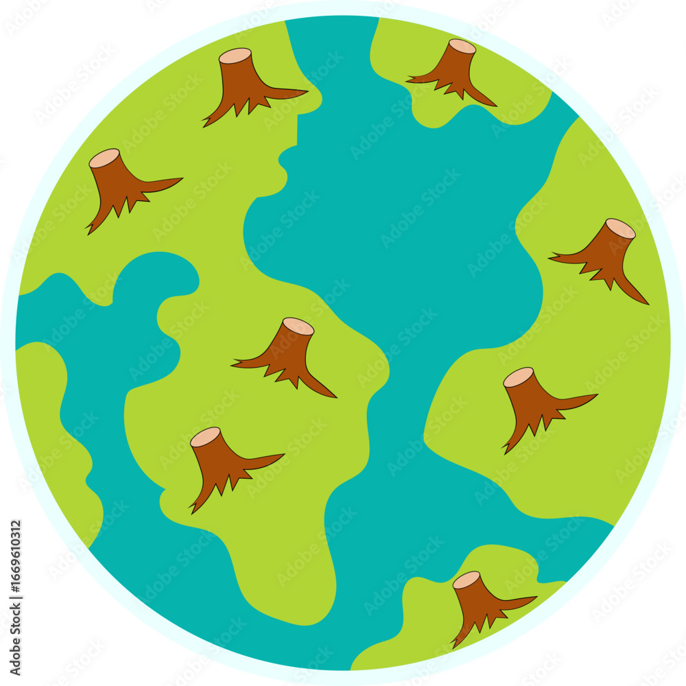 Obraz premium Climate Change Sticker