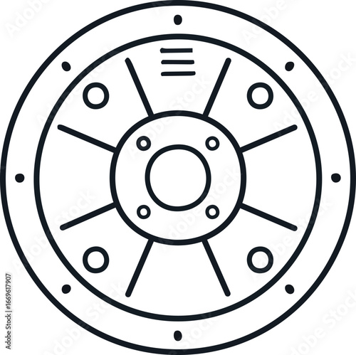 Weight gym plate outline