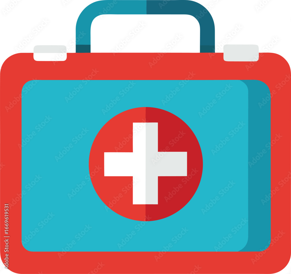 Obraz premium Medical kit icon template
