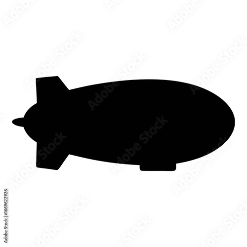 Find black zeppelin airship illustration vector image for blimp and dirigible graphic design projects