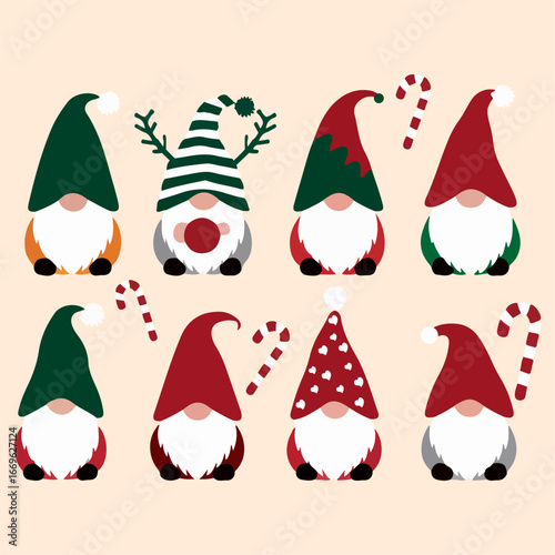 gnome christmas illustration 