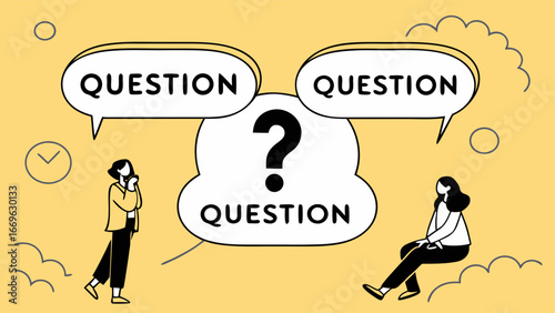 Conceptual Illustration of Questions and Thinking Process.