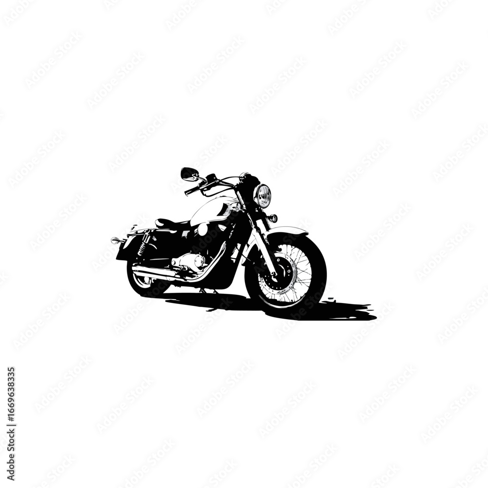 Obraz premium silhouette of a motorcycle