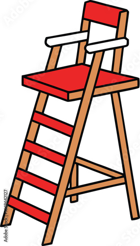 Directors Chair Cartoon Illustration