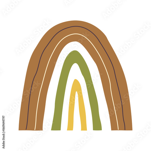 vector illustration of a wooden door