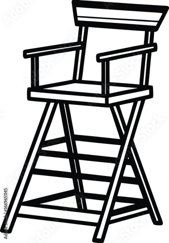 Directors Chair Cartoon Illustration
