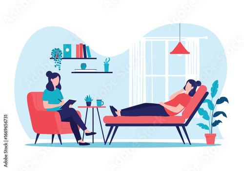 Psychological therapy session illustrating mental health treatment and support strategies