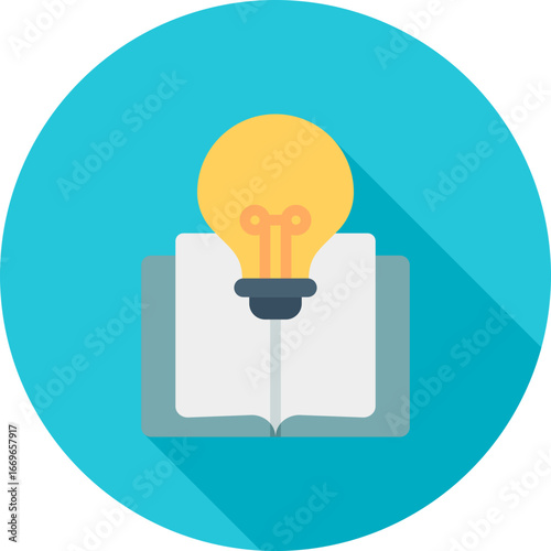 Book Idea icon vector image. Suitable for mobile apps, web apps and print media.