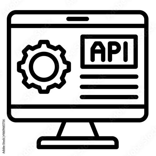 Api  Icon Element For Design