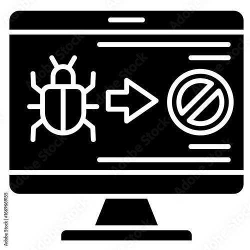 Bug  Icon Element For Design