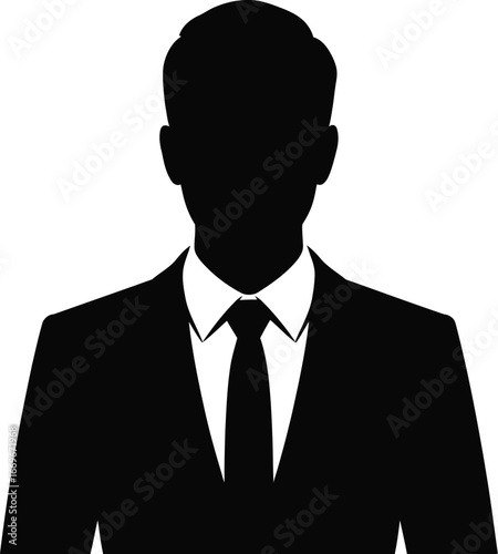 Man in suit silhouette formal