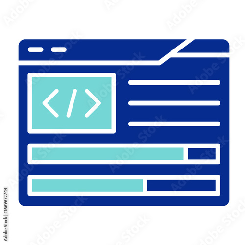 Coding  Icon Element For Design