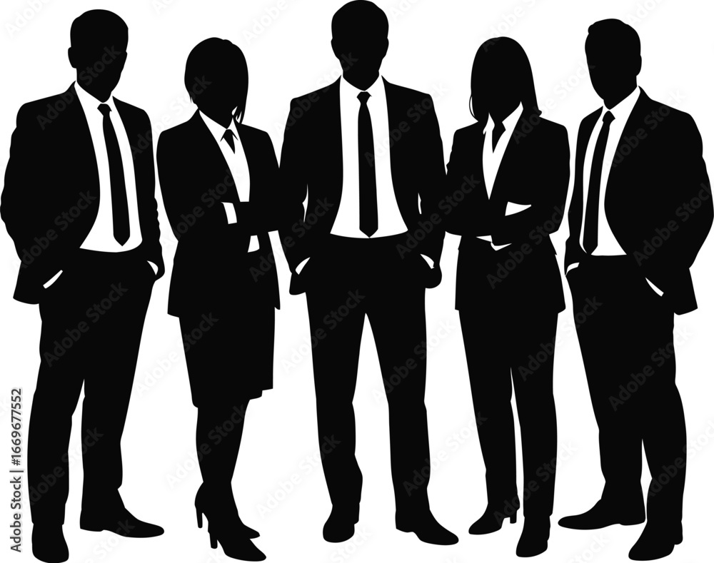 Business professionals standing together team group Business professionals standing together team group