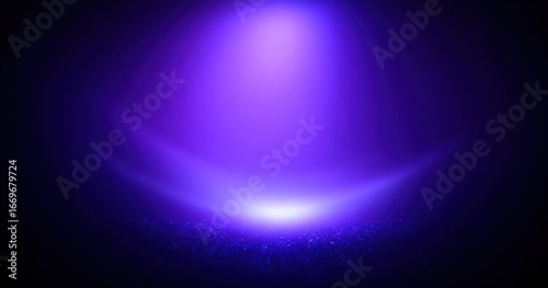 Ethereal glow An abstract image featuring a soft, purple spotlight effect against a dark backdrop with subtle, shimmering particles