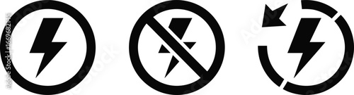 Understanding electrical safety symbols: a guide to power, danger, and renewable energy icons usage guide