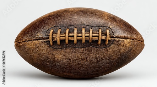 High-quality leather football designed for outdoor recreation competitive sports training and team play offering durability and performance for athletes and enthusiasts