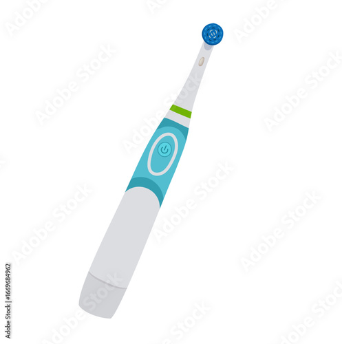 Electric Toothbrush Tool Illustration Isolated on White Background