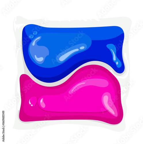 Laundry Detergent Pod Illustration Isolated on White Background