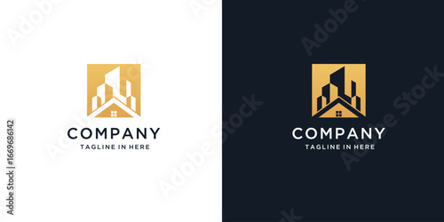 Real Estate Logo. Construction Architecture Building Logo Design Template inspiration 