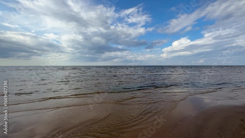 baltic sea beach summer waves jurmala latvia