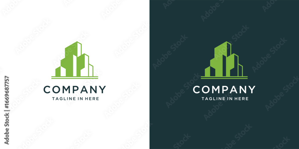 Fototapeta premium Modern Building structure, real estate and architecture, contruction vector design illustration.