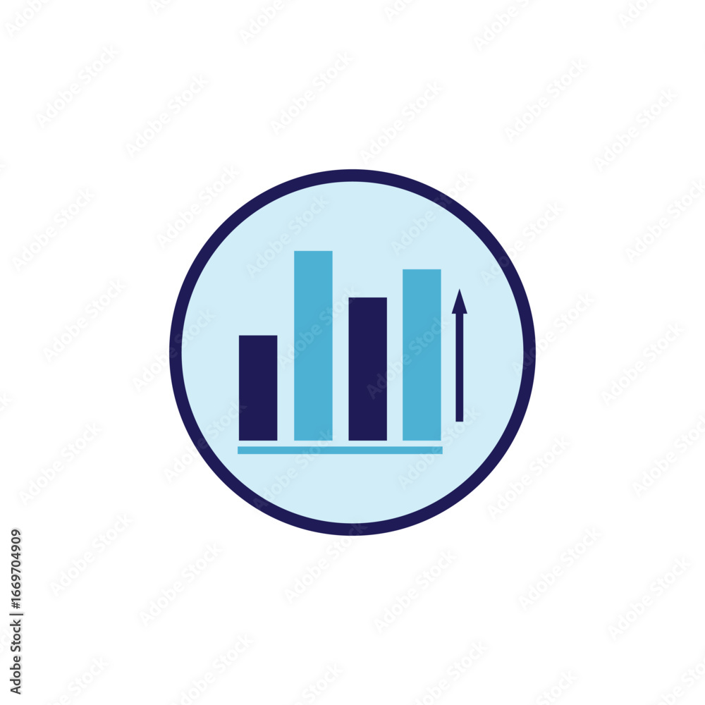 statistics logo icon illustration flat statistics logo icon illustration flat