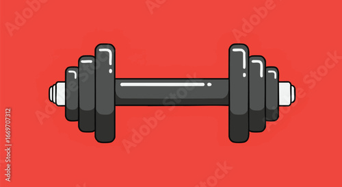 Fitness Motivation Illustrated Dumbbell for Strength Training